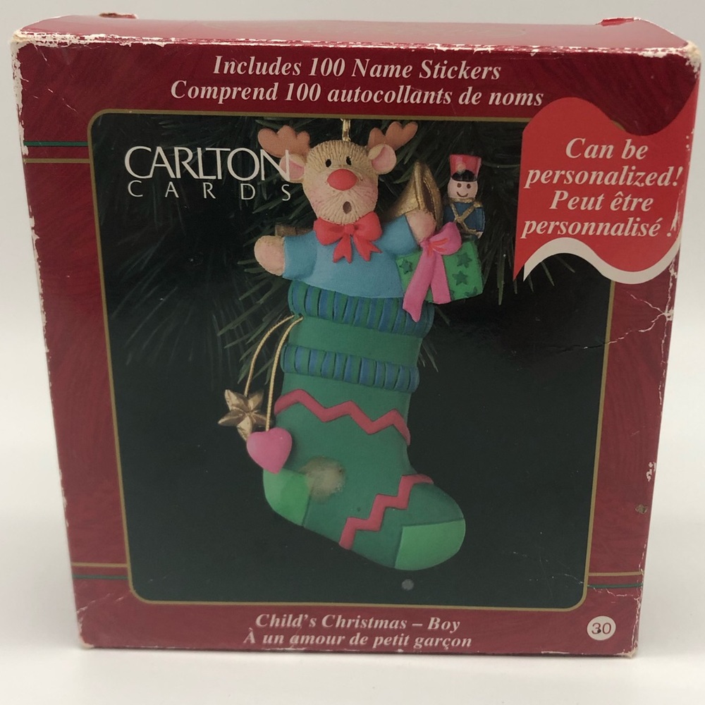 Carlton cards child’s Christmas ornament